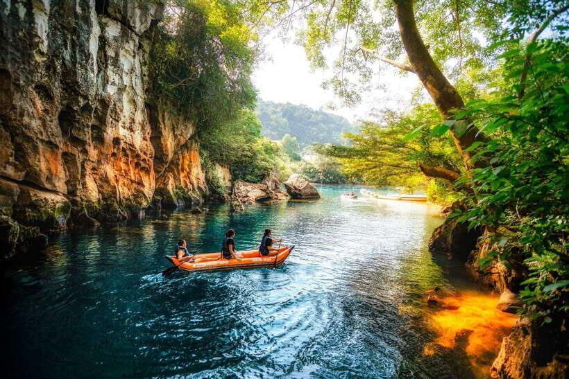 From Hue: Paradise Cave and Dark Cave Day Tour - Dark Cave adventure: zipline, headlamps, and the mud bath