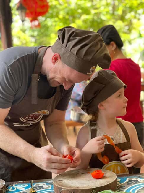 Hue City: Cyclo, Market Tour & Cooking Class at Madam Thu - Cooking Class Kitchen Time: How You Make Hue’s Three Favorites