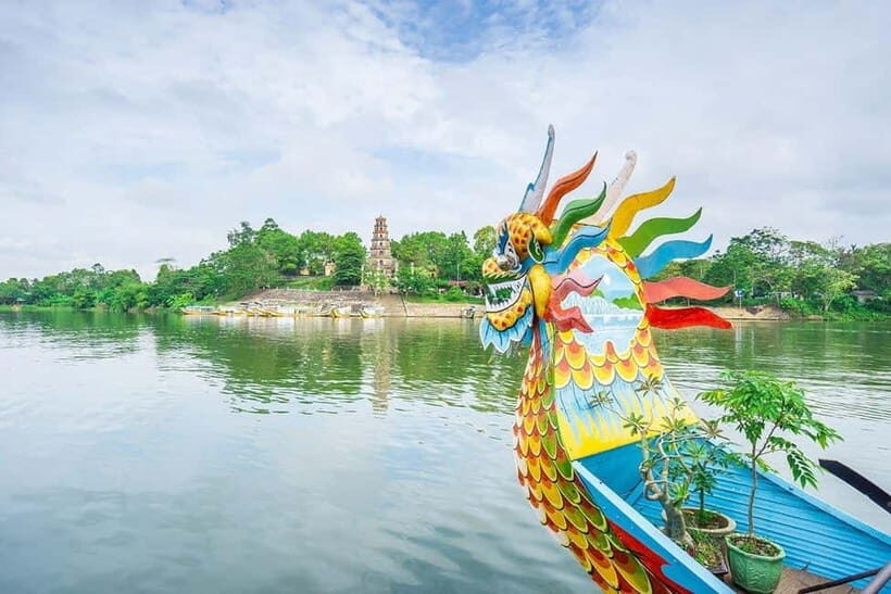 Hue: Dragon Boat, Perfume River, Pagoda & Royal Tomb Tour - Thien Mu Pagoda: Hue’s icon and a good photo anchor