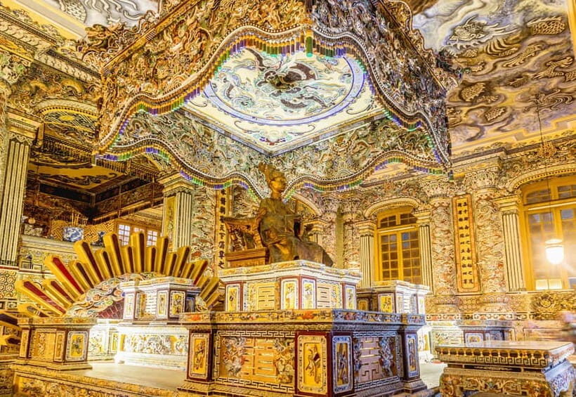 Hue: Hue Royal Tombs Tour Visit 3 Best Tombs & Pagoda - Khai Dinh Tomb: The Asian-European Architecture Twist