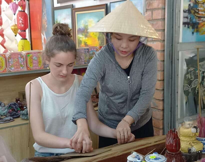 Hue Imperial City & Abandoned Water Park Tour by E-Scooter - Thuy Xuan Incense Village and the process behind the smell