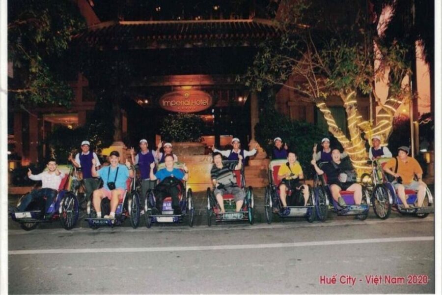 Hue: Night Street Food Tour by Cyclo with a Local Guide - The cyclo ride between restaurants: seeing Hue’s night streets at walking speed