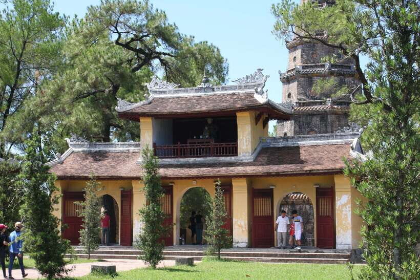 Hue: Perfume River Cruise with Thien Mu Pagoda & Tombs - Khai Dinh Tomb on Chau Chu mountain: an imperial mausoleum with a twist