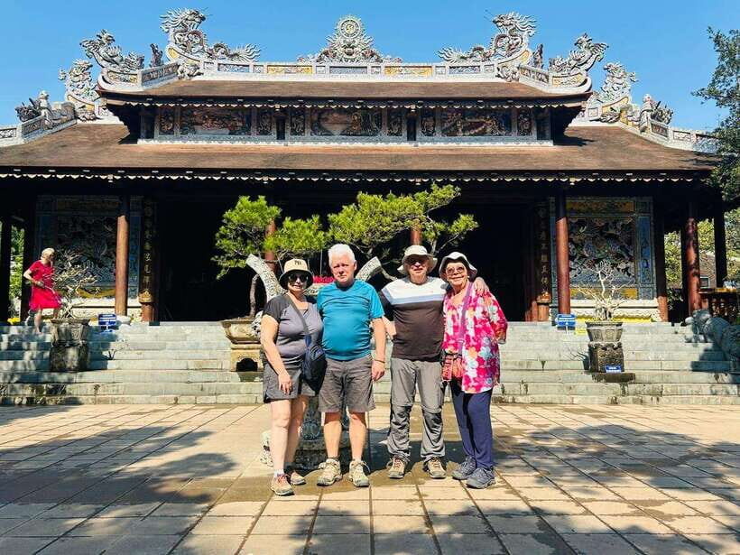 Hue: Royal Tombs & Pagoda Private Tour By Dragon Boat & Car - Perfume River dragon boat: short ride, big mood