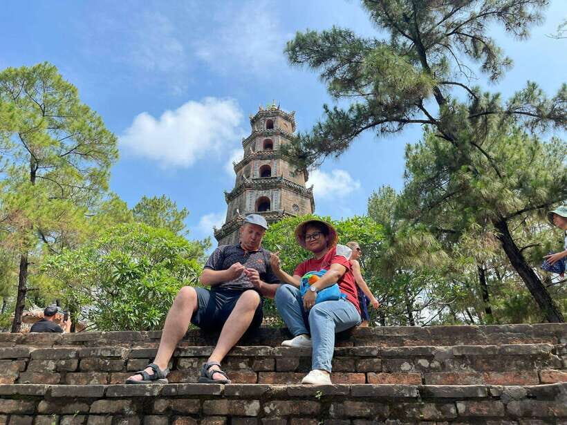 Hue: Royal Tombs Private Tour with 3 Best Tombs & Pagoda - Two booking options: driver-only vs driver + English guide