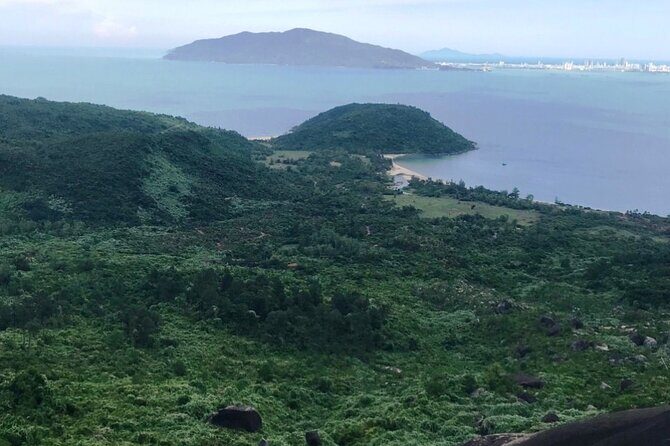Hue to Hoi An via Hai Van pass, Da Nang, My Son sightseeing stops - Marble Mountains: five peaks, stone carving, and roadside statues