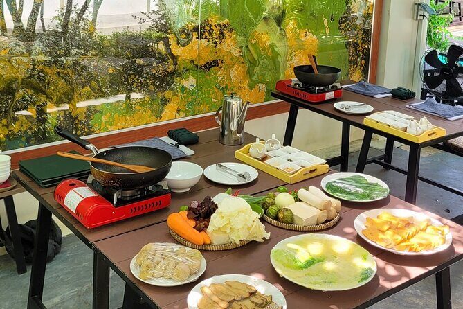 Hue's Vegetarian Cooking Class in Ancient Garden - Art Outside the Kitchen: The 50+ Open-Air Exhibition in the Grounds