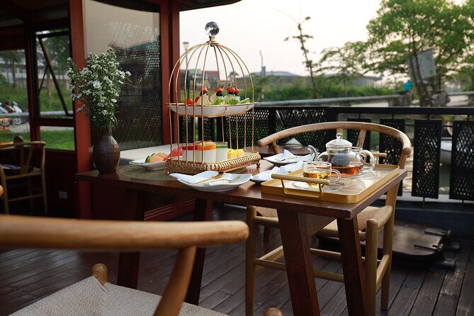 Huong River Afternoon Tea Cruise Tour Along Hue City - Thien Mu Pagoda from the middle of the river