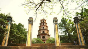 Official Hue: Dragon Boat, Imperial Citadel, & Market tour - Thien Mu Pagoda: a calm pause by the water